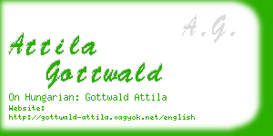 attila gottwald business card